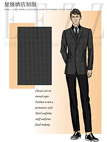 新中式酒店前臺(tái)接待服裝設(shè)計(jì)圖1295