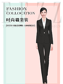 時尚韓版女秋冬職業裝設計圖1857
