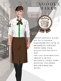 原創服裝設計廚師制服設計圖509