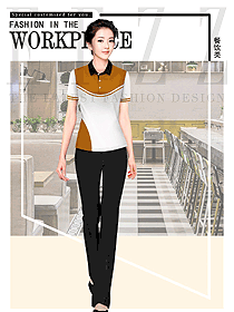 港式茶餐廳女款制服設計圖425