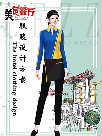 快餐店員工服裝設計圖426