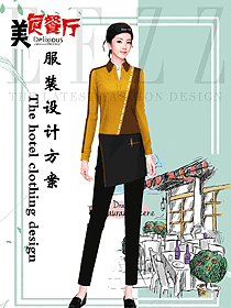 快餐店員工服裝設(shè)計圖429