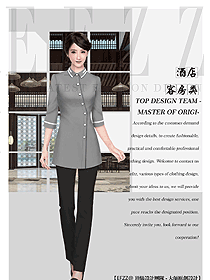 原創(chuàng)設(shè)計客房服務(wù)員服裝設(shè)計圖672