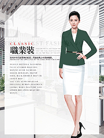 時尚女秋冬職業裝設計圖1895