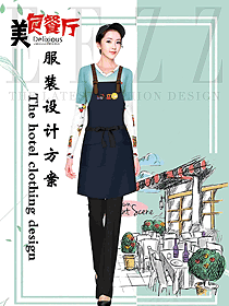 特色餐廳服務(wù)員制服設(shè)計圖380