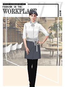 新款西餐服務員服裝款式圖1349