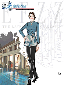 原創設計客房服務員服裝設計圖676