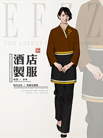 日本料理餐飲服務員制服設計圖393