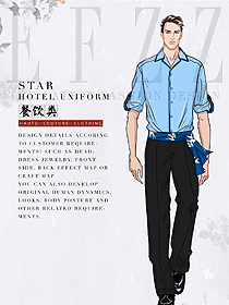 原創(chuàng)設(shè)計(jì)特色餐廳服務(wù)員制服設(shè)計(jì)圖404