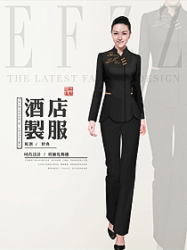 女款中餐廳服務員制服設計圖2229