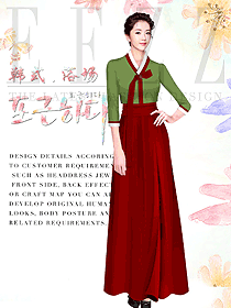 大長今韓式汗蒸咨客服裝設計圖574