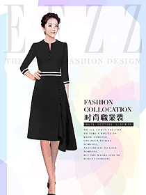 女職業裝夏裝制服設計圖1098