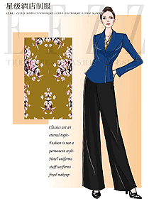 長袖款酒店經理制服設計圖513