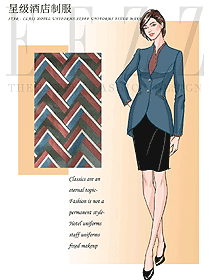 長袖女款酒店經理制服設計圖518