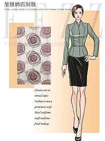 長袖女款酒店經理制服設計圖522