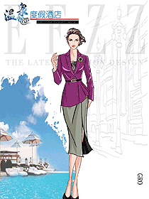 原創(chuàng)制服設(shè)計酒店經(jīng)理服裝設(shè)計圖525