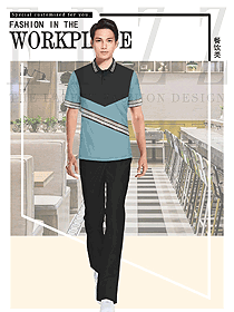 堂餐外賣派送店員制服設計圖437