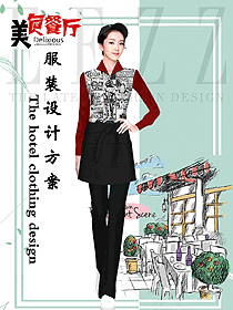 時尚快餐店服裝設計圖445