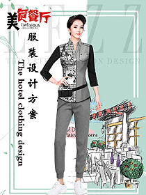 堂餐外賣派送店員制服設計圖447