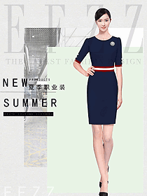 女職業(yè)裝夏裝制服設(shè)計圖1134