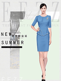新款女職業裝夏裝服裝款式圖1138
