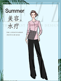 時尚按摩技師服款式設(shè)計圖1497