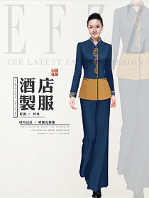 中餐服務員制服設計圖2256