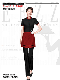 奶茶店員工制服設計圖468