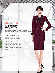 OL通勤裝女秋冬職業裝設計圖1898