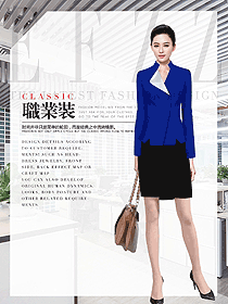 OL通勤裝女秋冬職業裝設計圖1902