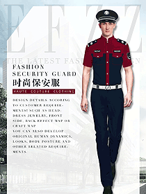 新款短袖保安服款式設計圖396