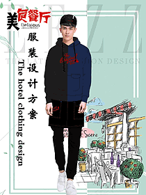 新款特色餐廳服務員制服設計圖412