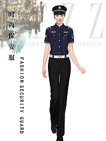 時尚短袖保安服設(shè)計圖405