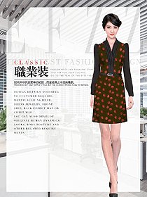 時尚女秋冬職業裝設計圖2001