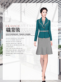 OL通勤裝女秋冬職業裝設計圖2032