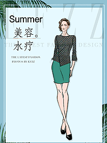 水療會所總臺收銀接待制服設計圖503