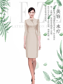 美容spa總臺收銀接待服裝款式圖505