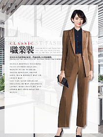 OL通勤裝女秋冬職業裝設計圖2042