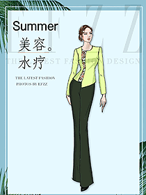 時(shí)尚按摩技師服款式設(shè)計(jì)圖1499