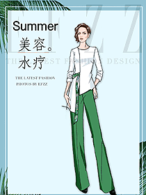 時(shí)尚按摩技師服款式設(shè)計(jì)圖1503