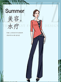 時尚按摩技師服款式設計圖1507