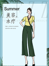 原創(chuàng)制服設(shè)計按摩技師服裝設(shè)計圖1509