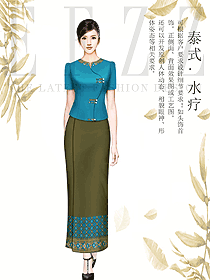 原創制服設計按摩技師服裝設計圖1518