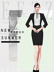 女職業(yè)裝夏裝制服設(shè)計(jì)圖1173