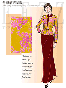 時尚酒店大堂制服設計圖1318