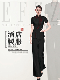 中餐服務員制服設計圖2288