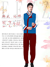 韓式養(yǎng)生會(huì)所服務(wù)生制服設(shè)計(jì)圖926