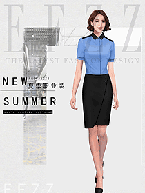 新款女職業裝夏裝服裝款式圖1190