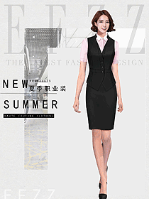 女職業裝夏裝制服設計圖1193