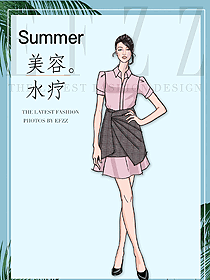 時尚養生會所服務生制服設計圖940